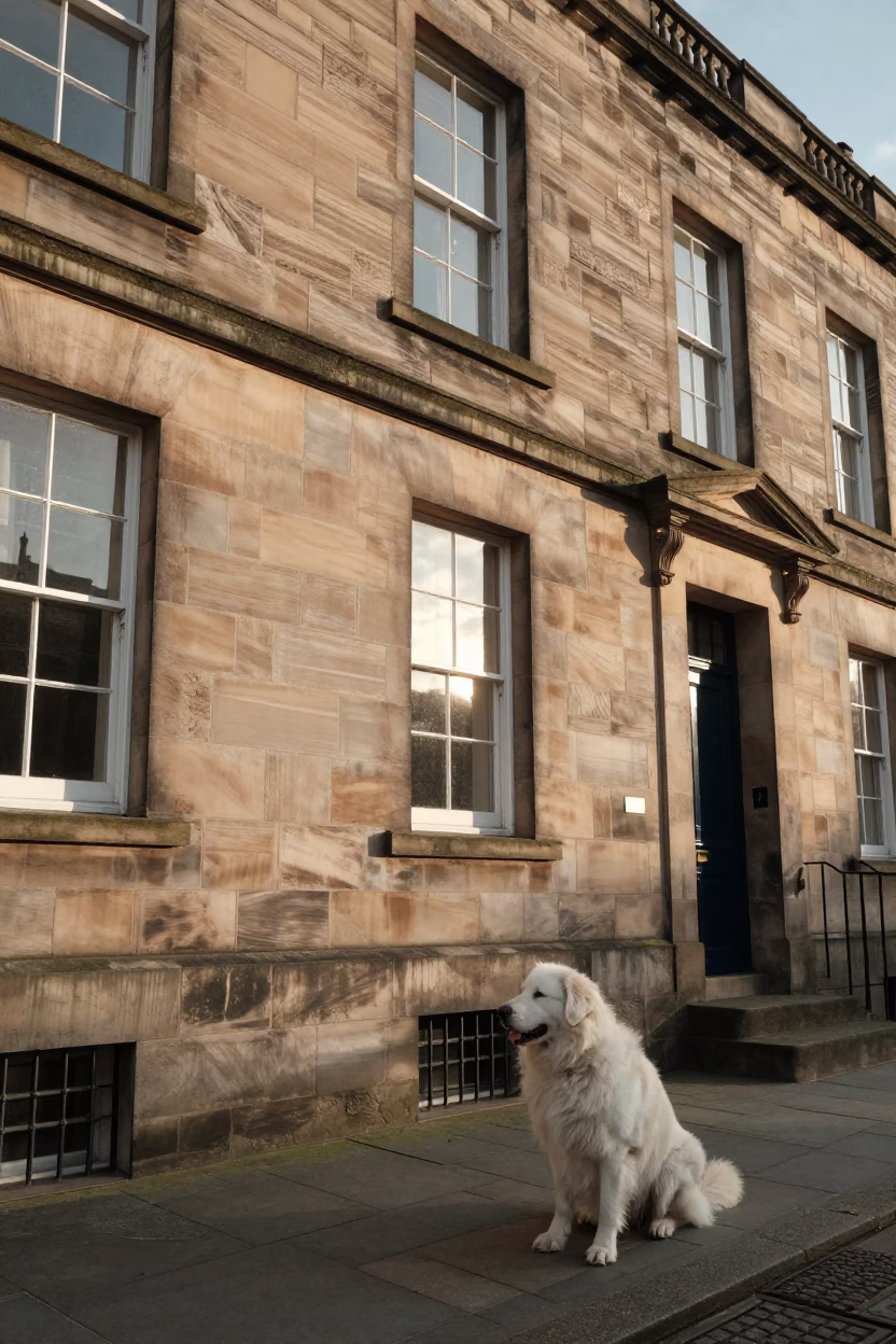 White Dog in Edinburgh in in Edinburgh, United Kingdom