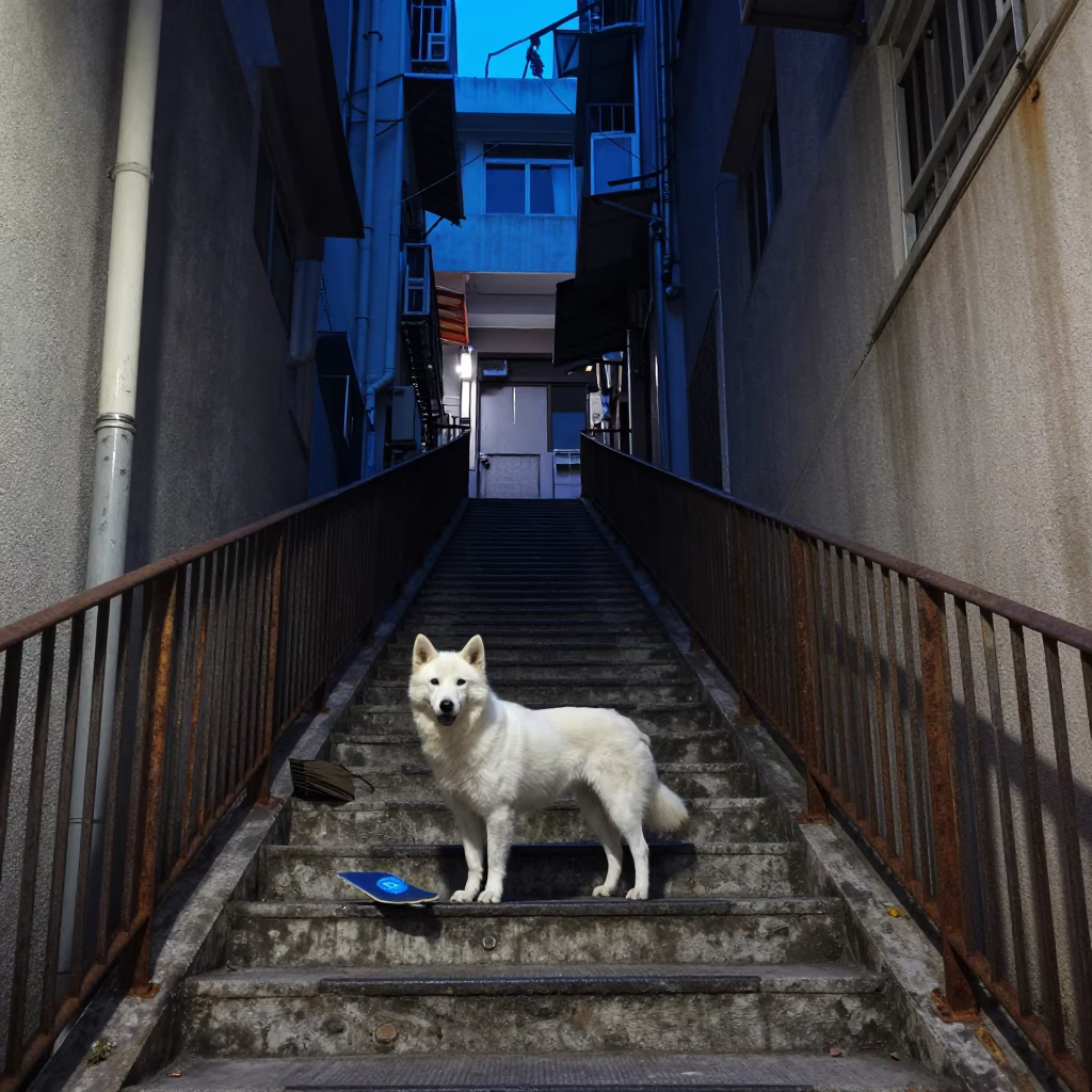 White Dog in Hong Kong in in Hong Kong, Hong Kong