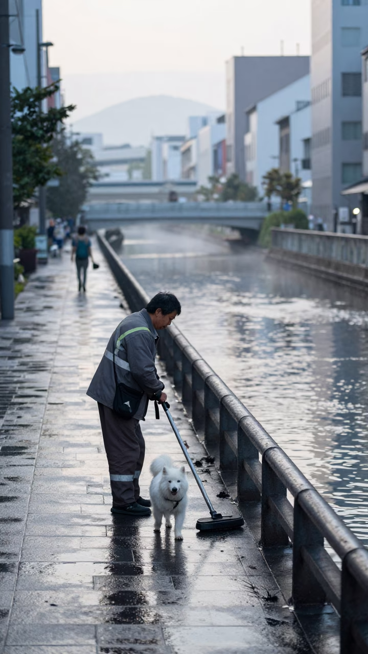 White Dog in Osaka in in Osaka, Japan