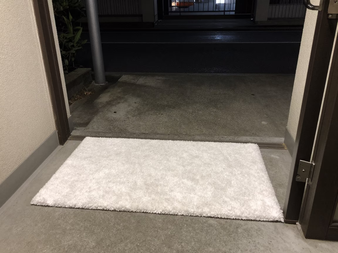 White Doormat in Sapporo in in Sapporo, Japan