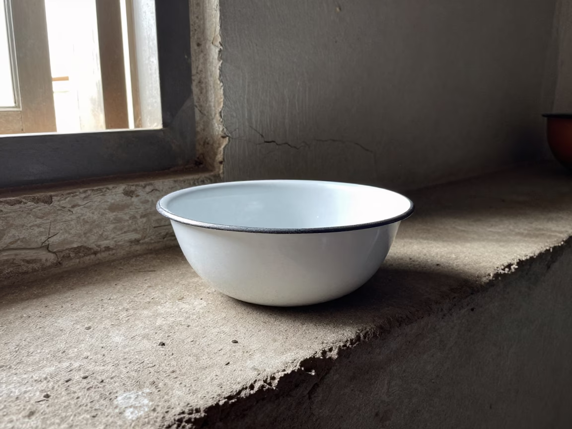 White Enamel Serving Bowl in Nairobi in in Nairobi, Kenya