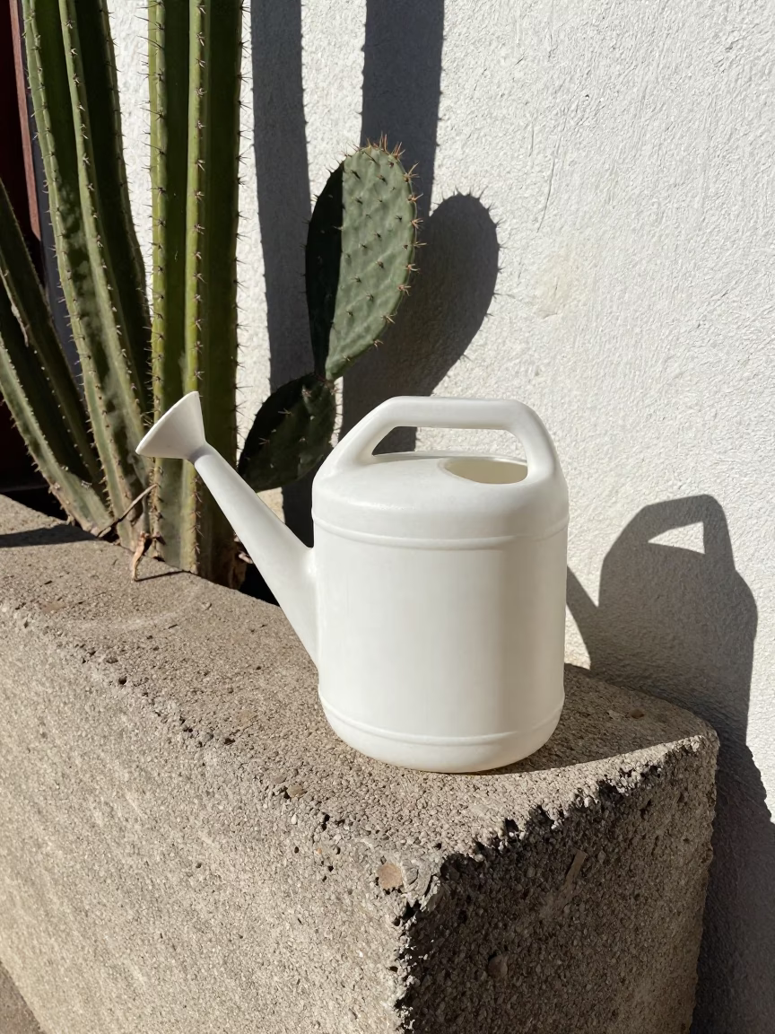 White Plastic Watering Jug in Guadalajara in in Guadalajara, Mexico