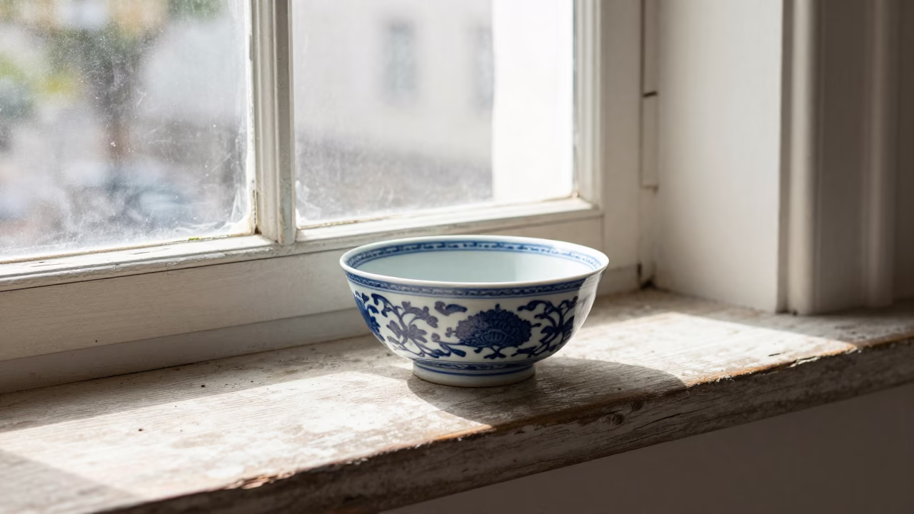 White Porcelain Bowl in Los Angeles in in Los Angeles, United States