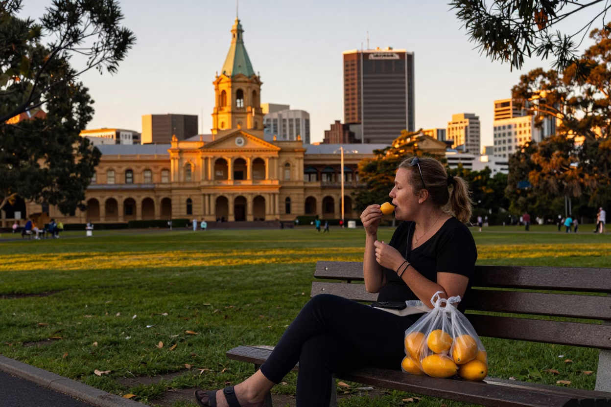 White Porcelain in Adelaide at Sunset Light in in Adelaide, South Australia, Australia