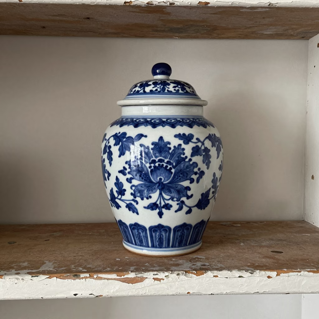 White Porcelain Jar in Melbourne in in Melbourne, Australia