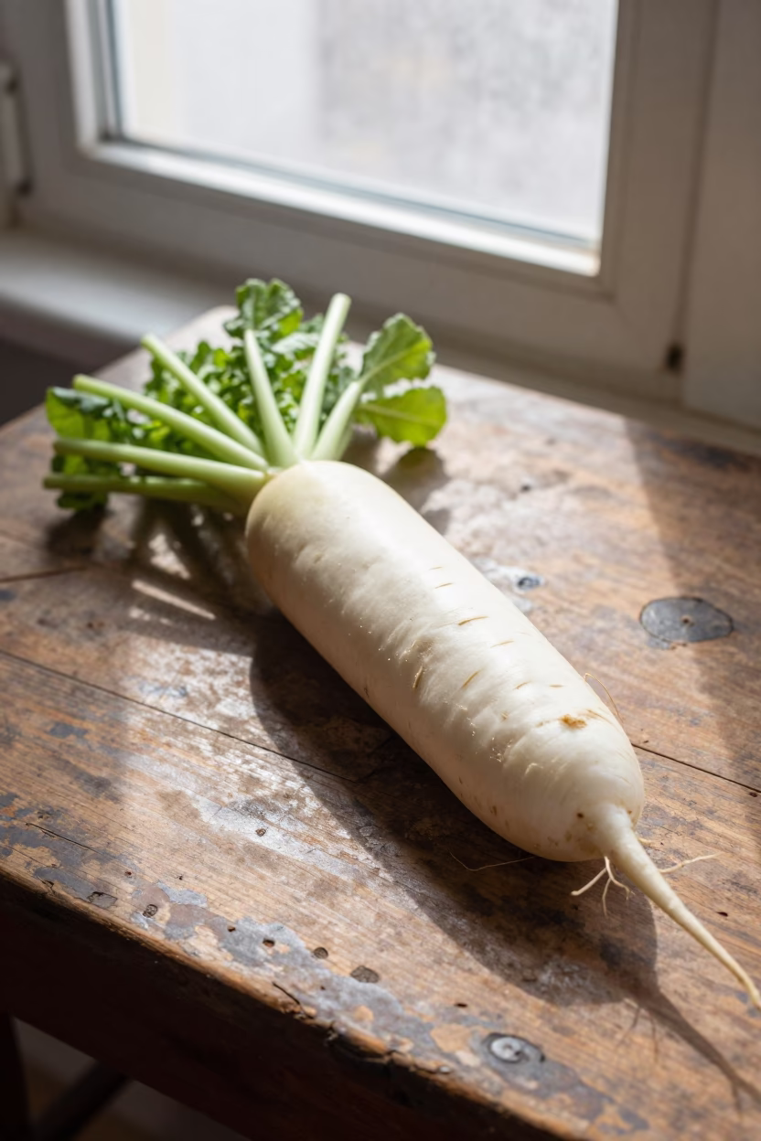 White Radish in Beijing in in Beijing, China