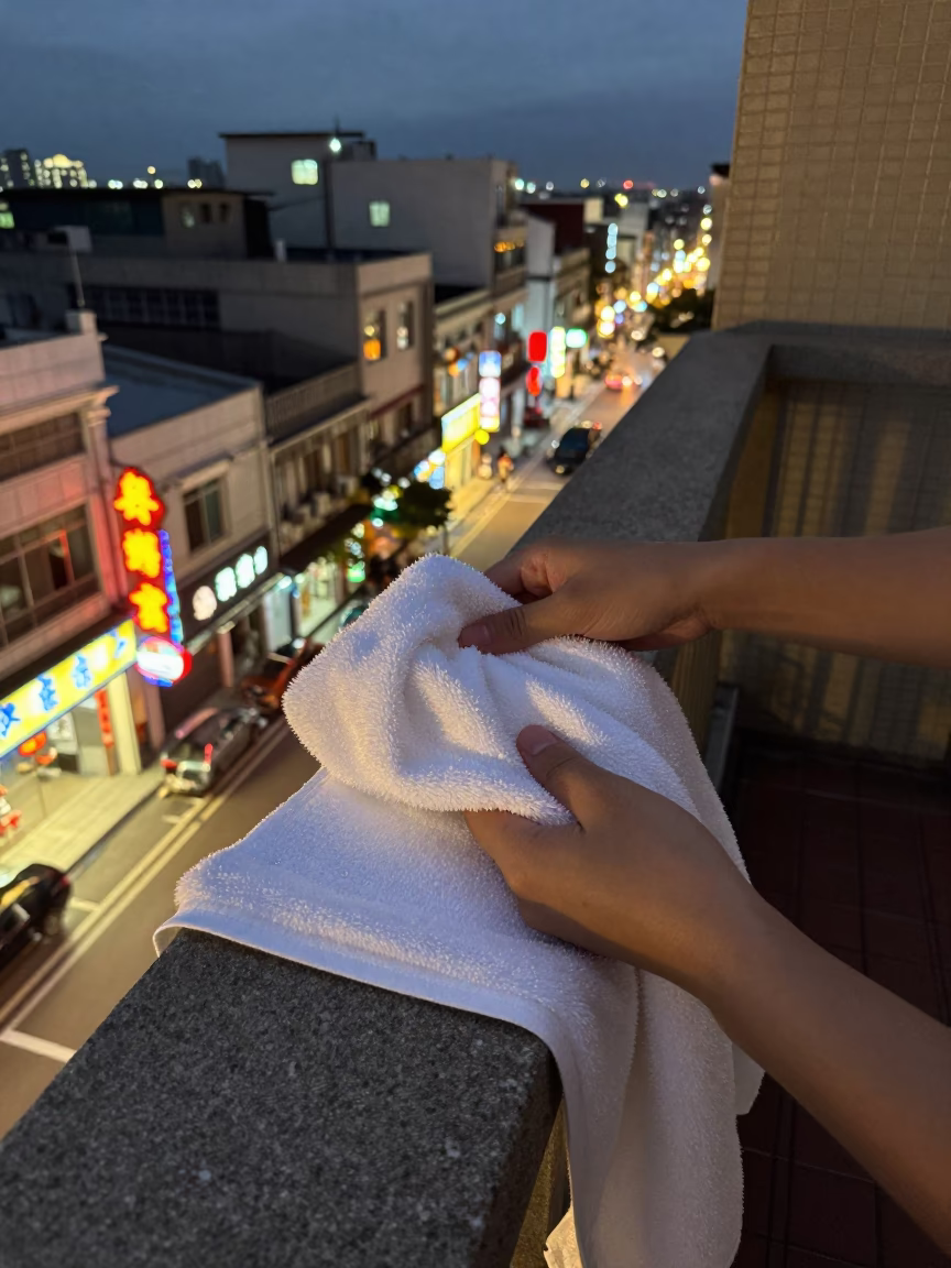 White Towel in Kaohsiung in in Kaohsiung, Taiwan