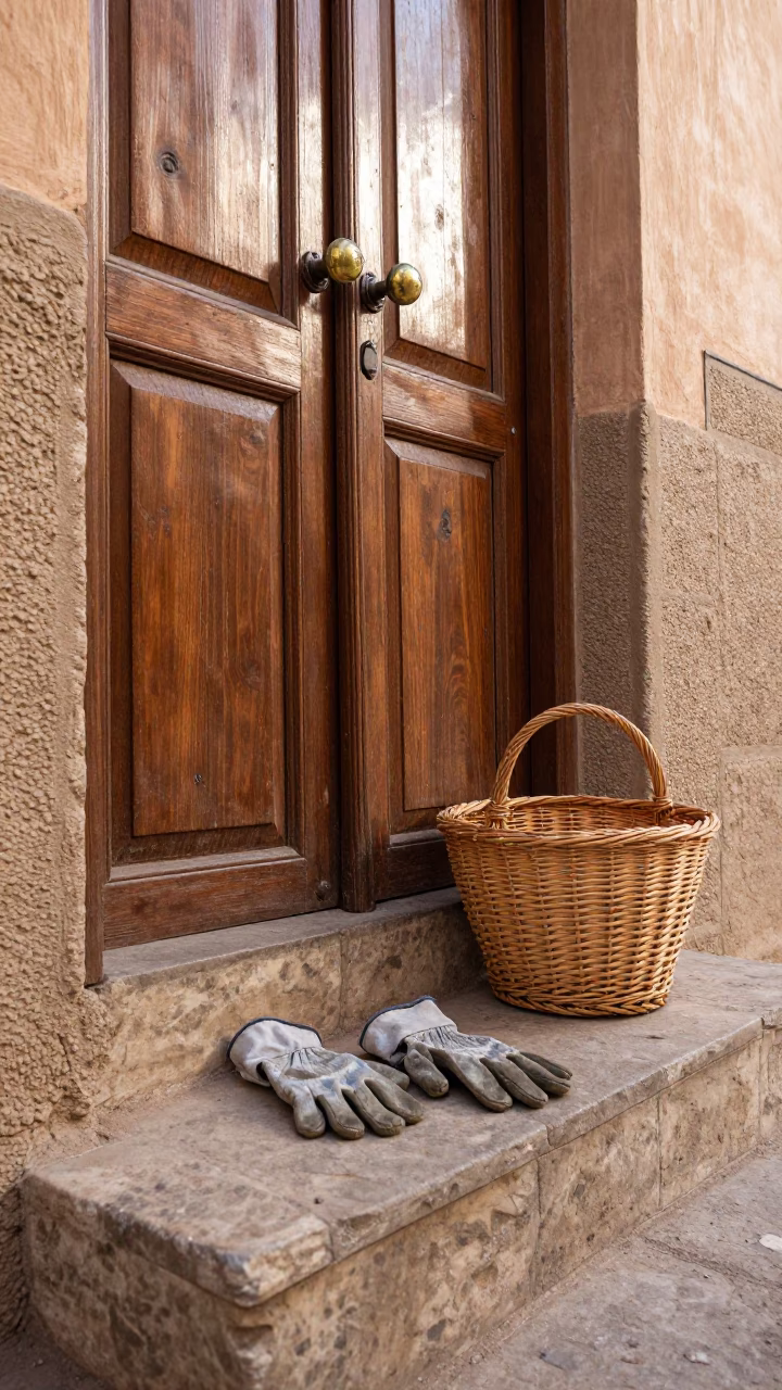 Wicker Basket in Fez in in Fez, Morocco