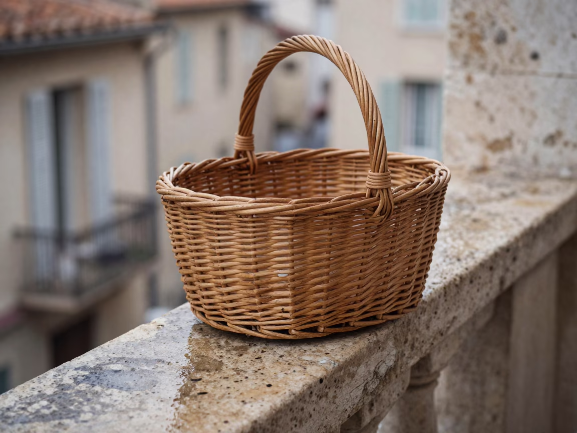 Wicker Basket in Marseille in in Marseille, France