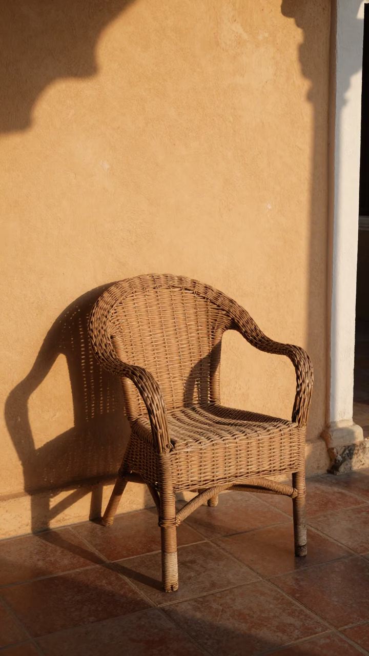 Wicker Chair in Cartagena in in Cartagena, Colombia
