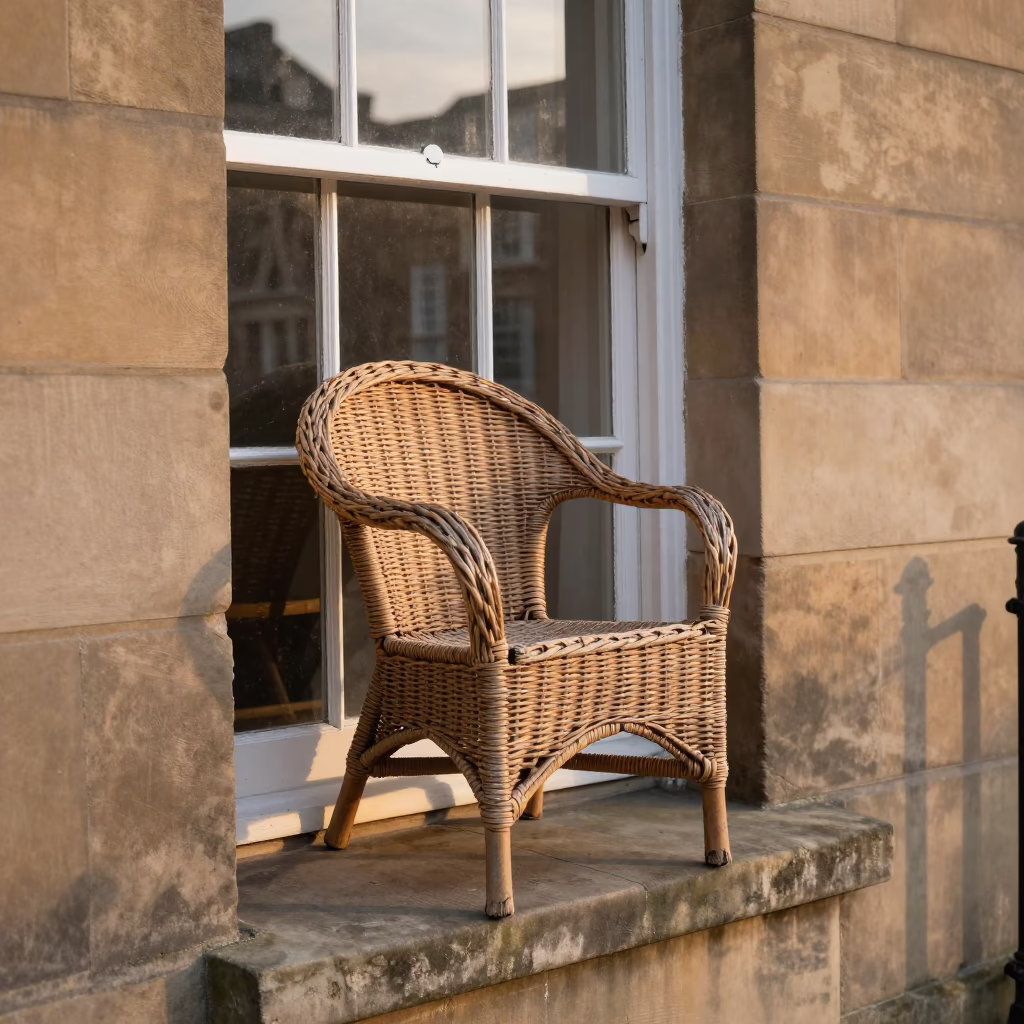 Wicker Chair in Liverpool in in Liverpool, United Kingdom