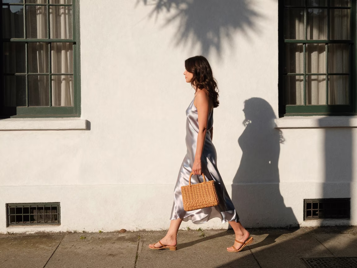 Wicker Shadow at Clear Late-afternoon Light in Charleston in in Charleston, South Carolina, United States