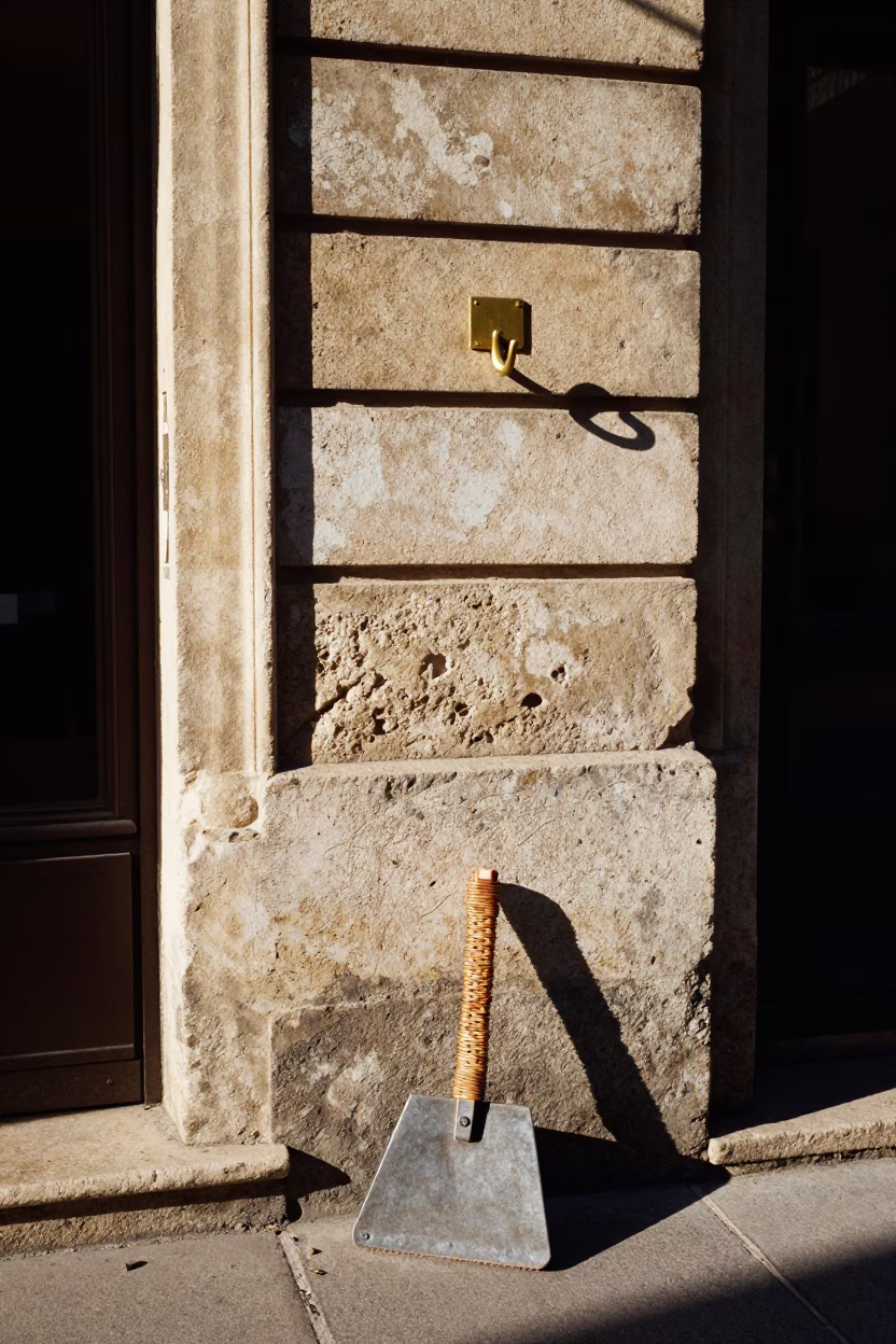 Wicker Shadow in Lyon at The Late Morning Light in in Lyon, France