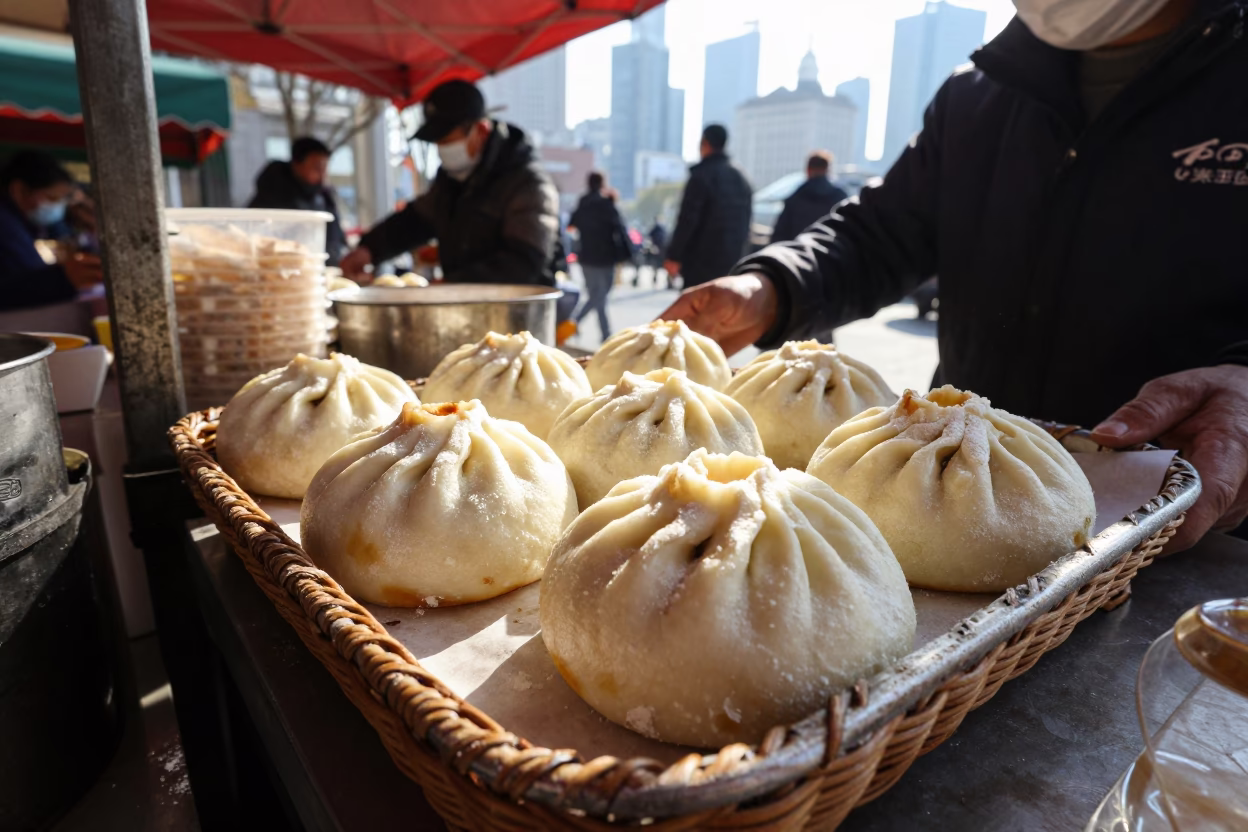 Wicker Shadow in Shanghai at The Late Morning Light in in Shanghai, China
