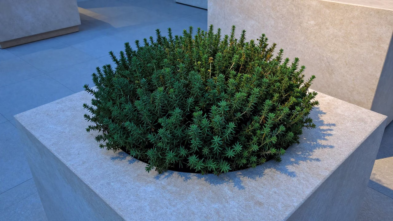 Wild Thyme on Museum Plinth Al Ain in on a museum plinth in Al Ain