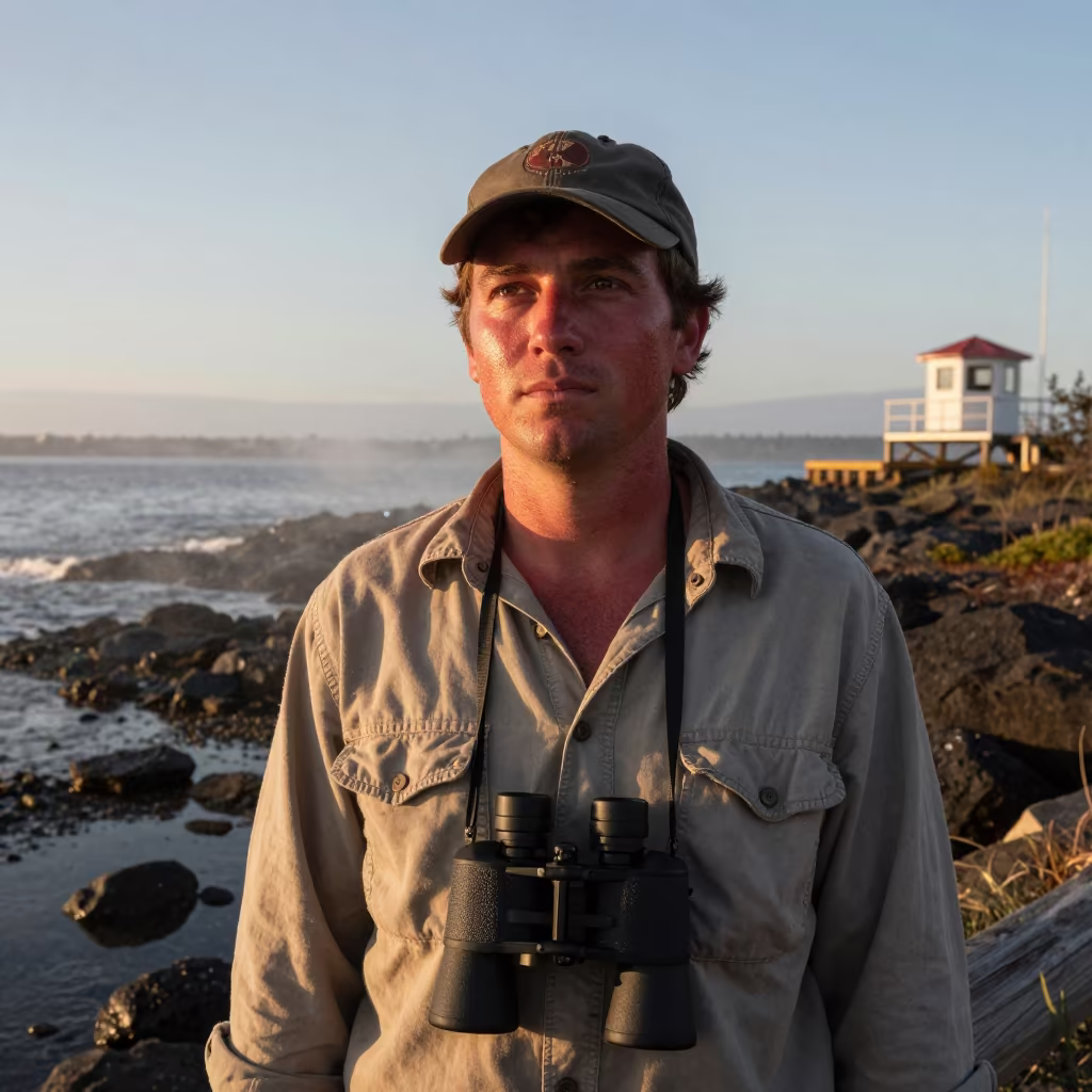 Wildfire Lookout at Harbor Edge Dawn in at a harbor edge in Trelew