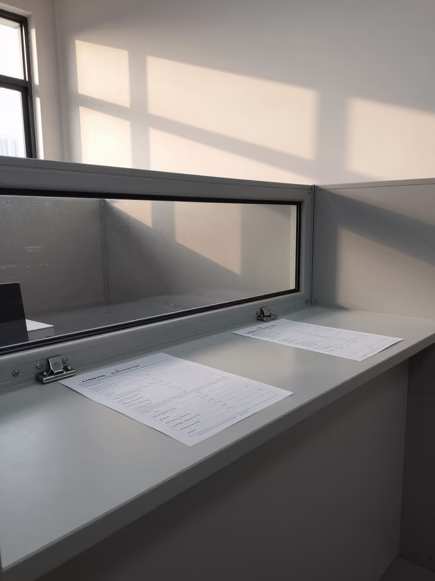 Will-Call Window Shenzhen Freight Handoff in at a fulfillment packing station near Shenzhen