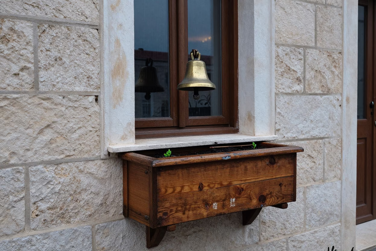 Window Box in Athens in in Athens, Greece