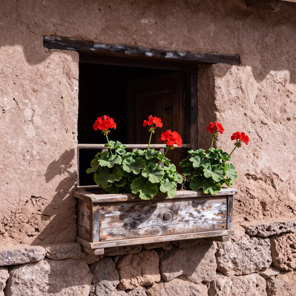 Window Box in Cusco in in Cusco, Peru