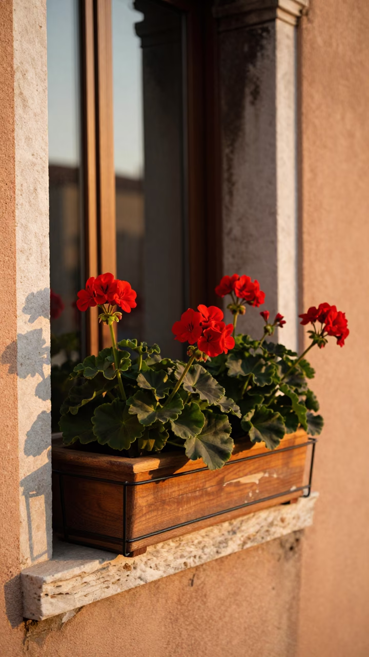 Window Box in Venice in in Venice, Italy