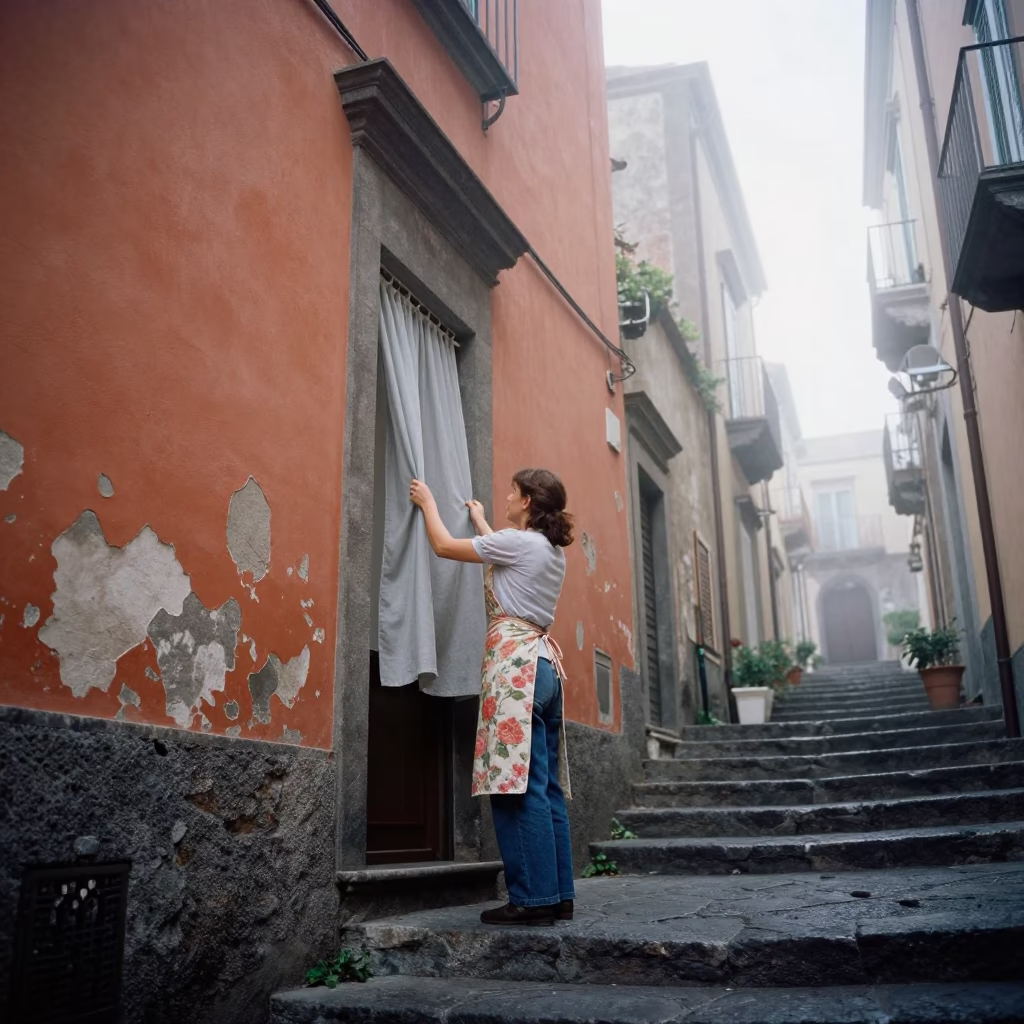 Window Curtain in Naples in in Naples, Italy
