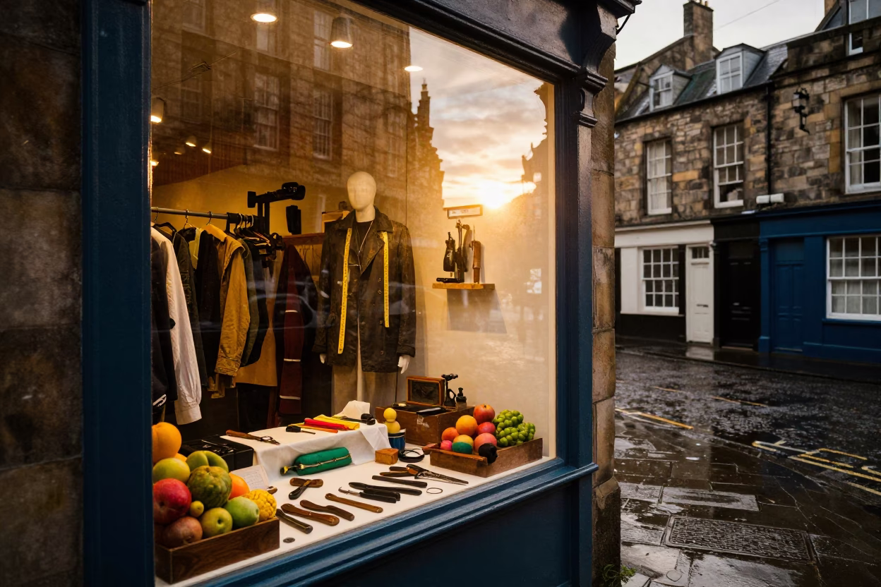 Window Display in Edinburgh in in Edinburgh, United Kingdom