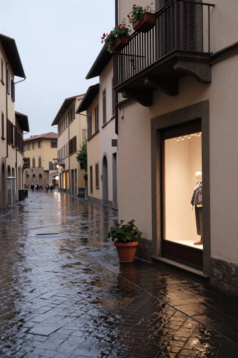 Window Display in Florence in in Florence, Italy