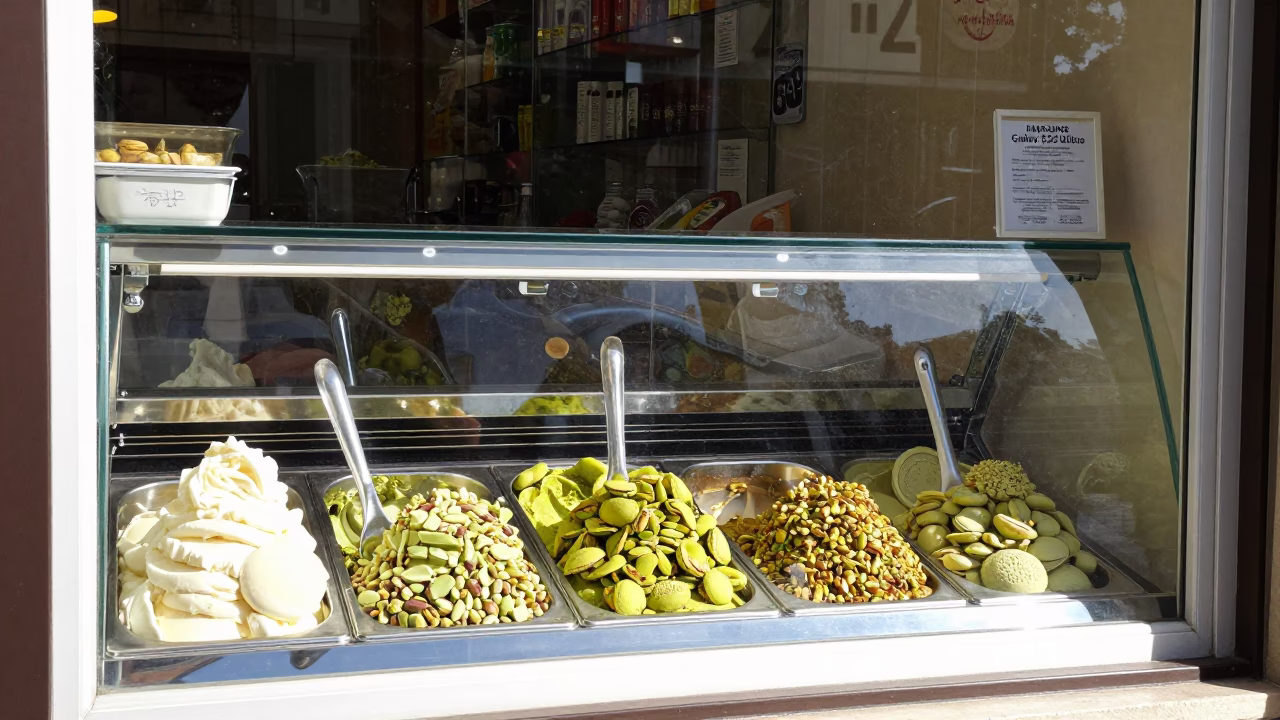 Window Display in Izmir at The Flat Glare Of Noon Light in in Izmir, Turkey