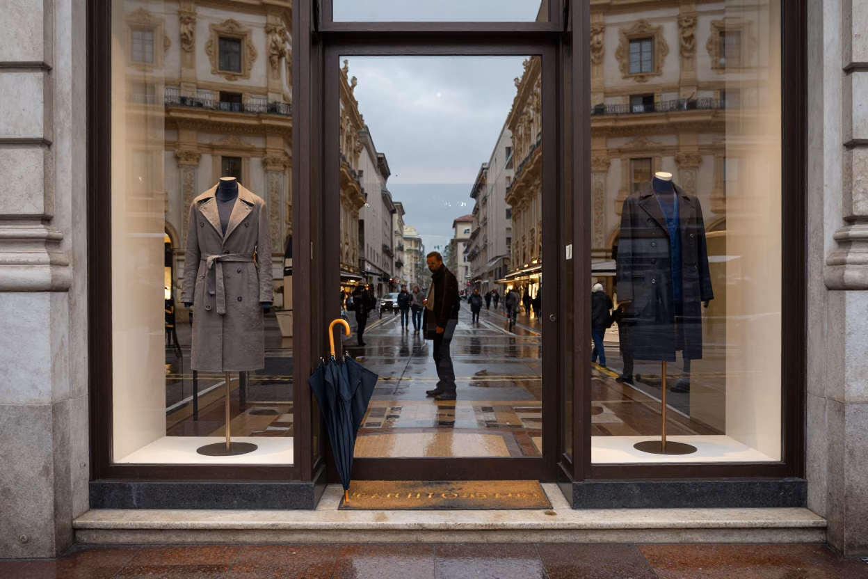 Window Display in Milan in in Milan, Italy