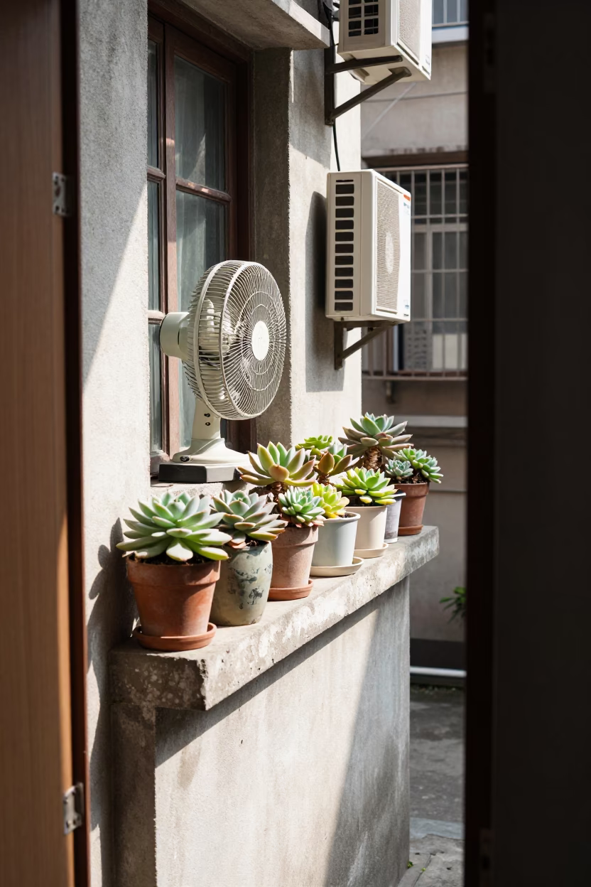 Window Fan in Shanghai in in Shanghai, China