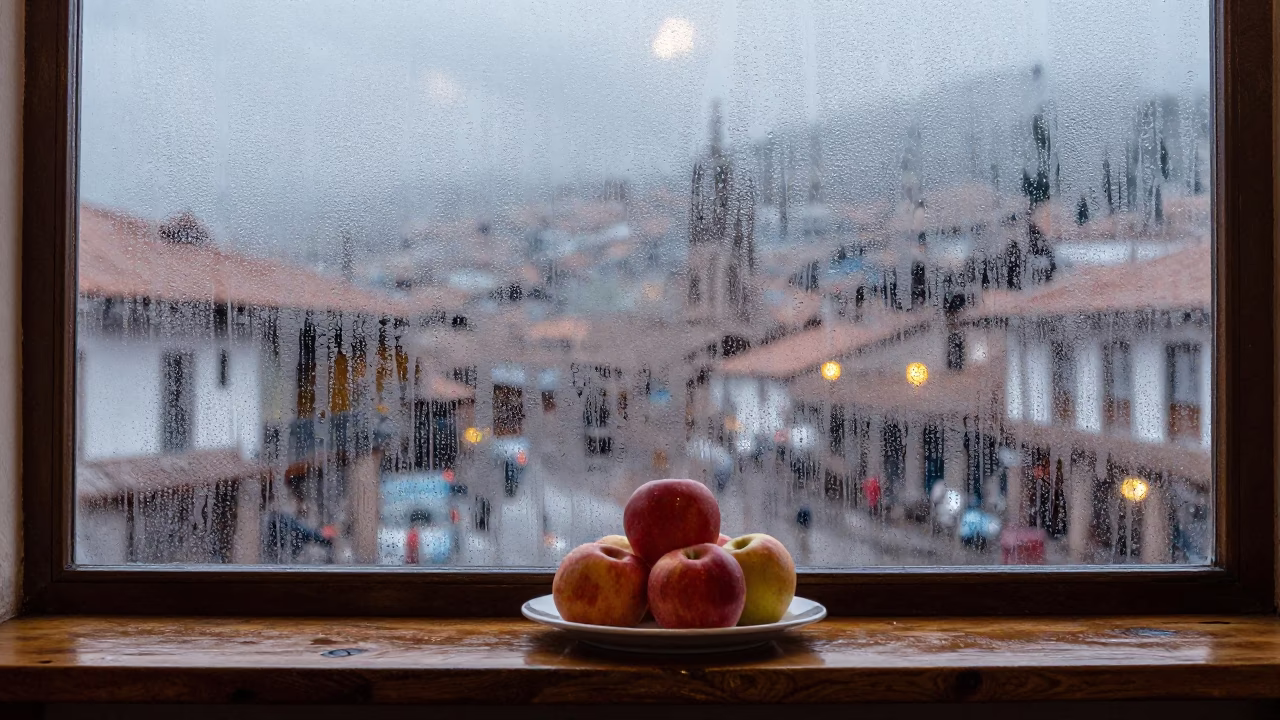 Window Glass in Cusco in in Cusco, Peru