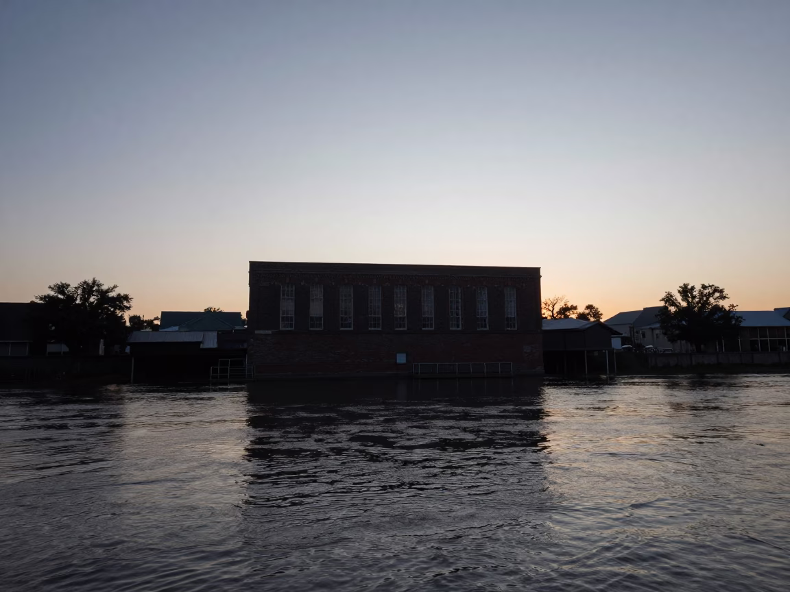 Window Glowing at Sunrise Light in New Orleans in in New Orleans, Louisiana, United States