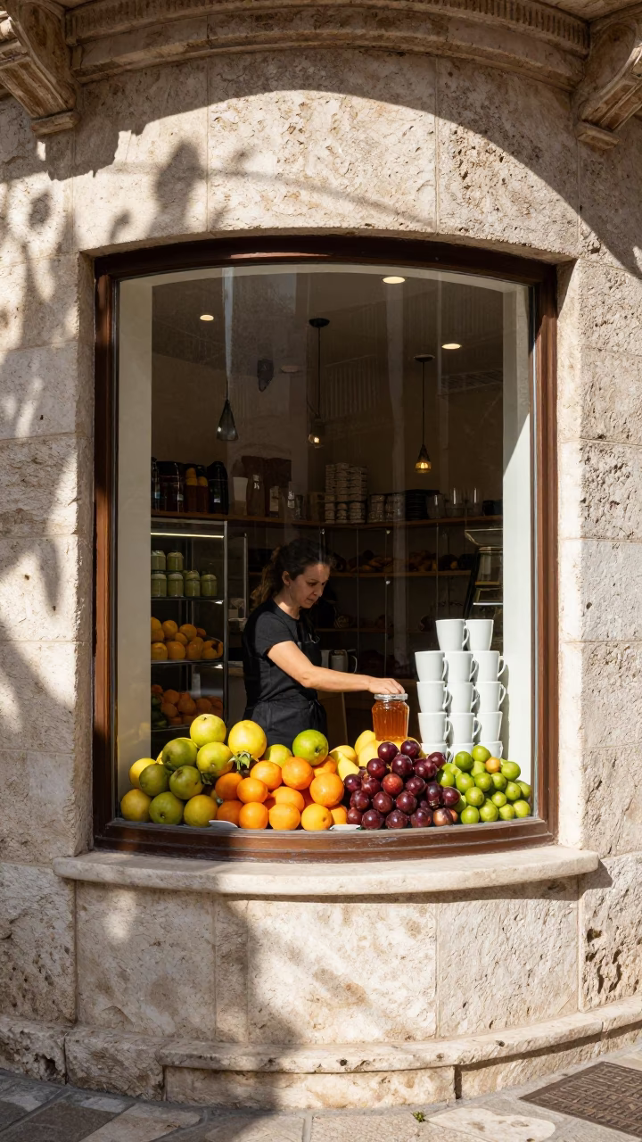 Window Interaction in Athens in in Athens, Greece