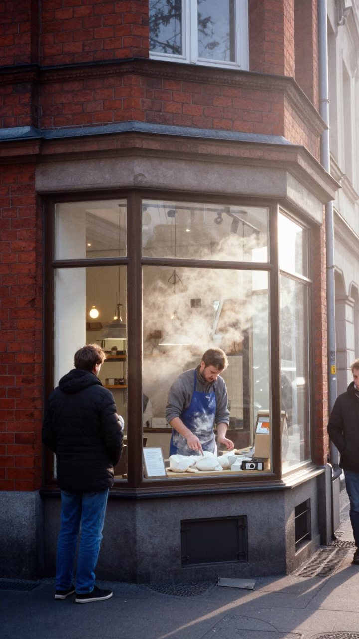 Window Interaction in Berlin in in Berlin, Germany