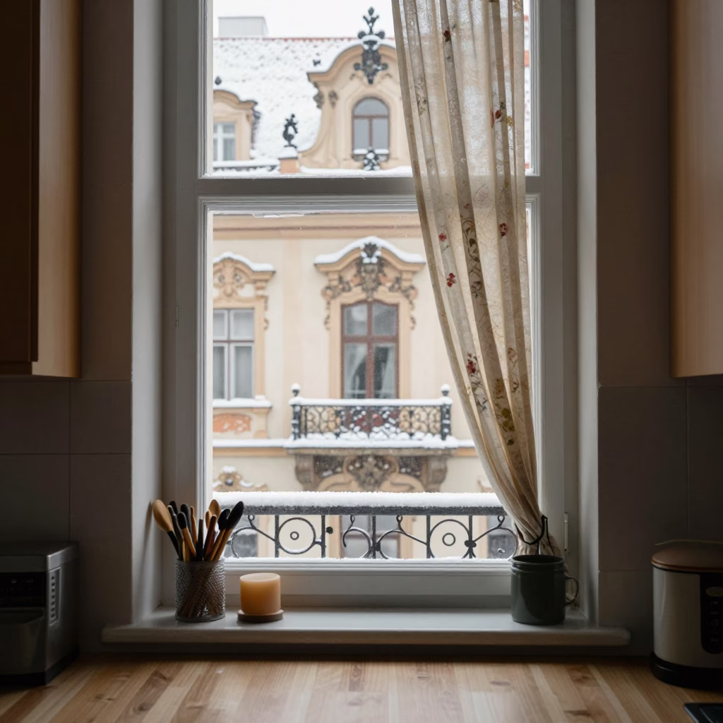Window Interior in Prague in in Prague, Czech Republic