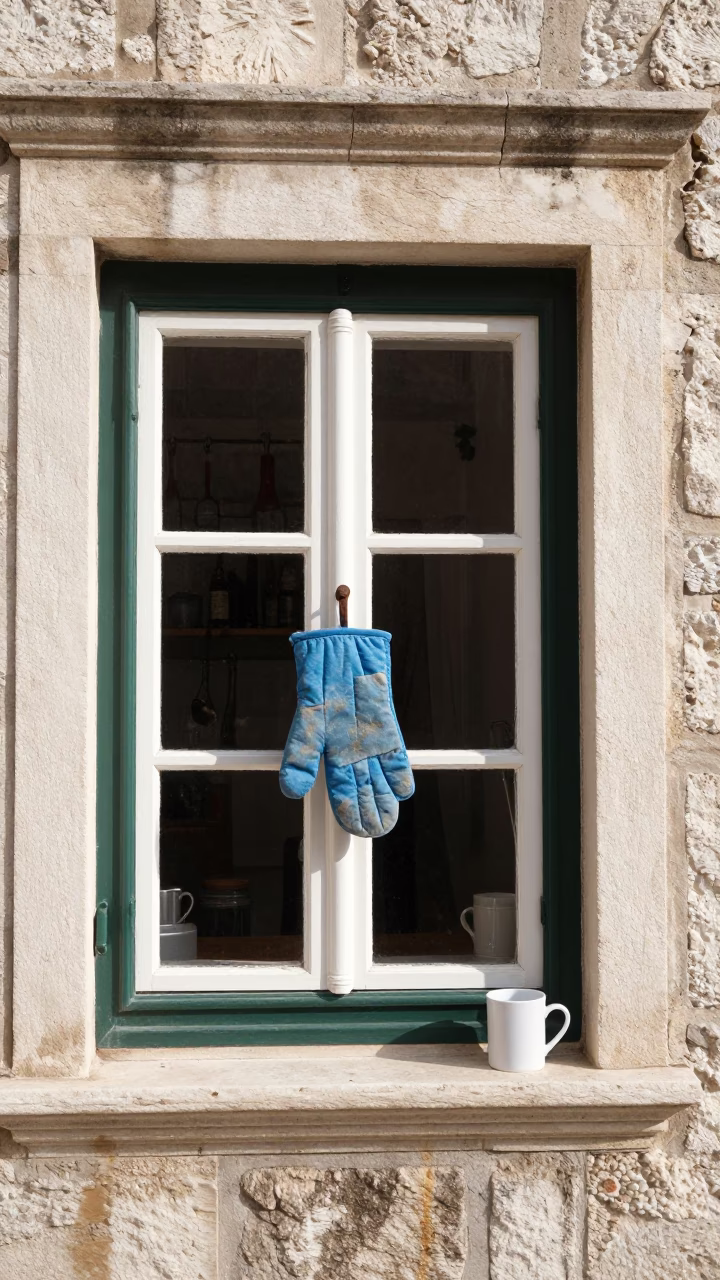 Window Ledge in Dubrovnik in in Dubrovnik, Croatia