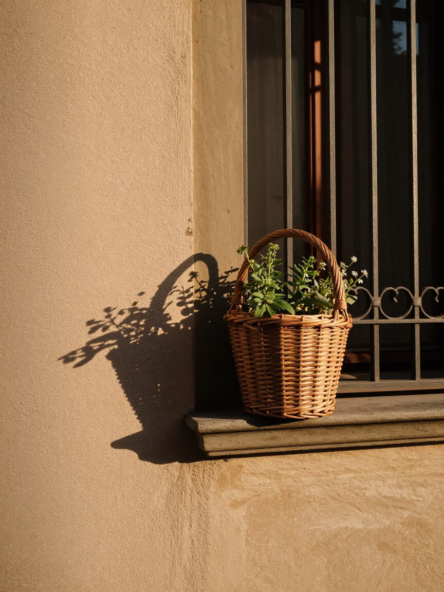 Window Ledge in Florence in in Florence, Italy