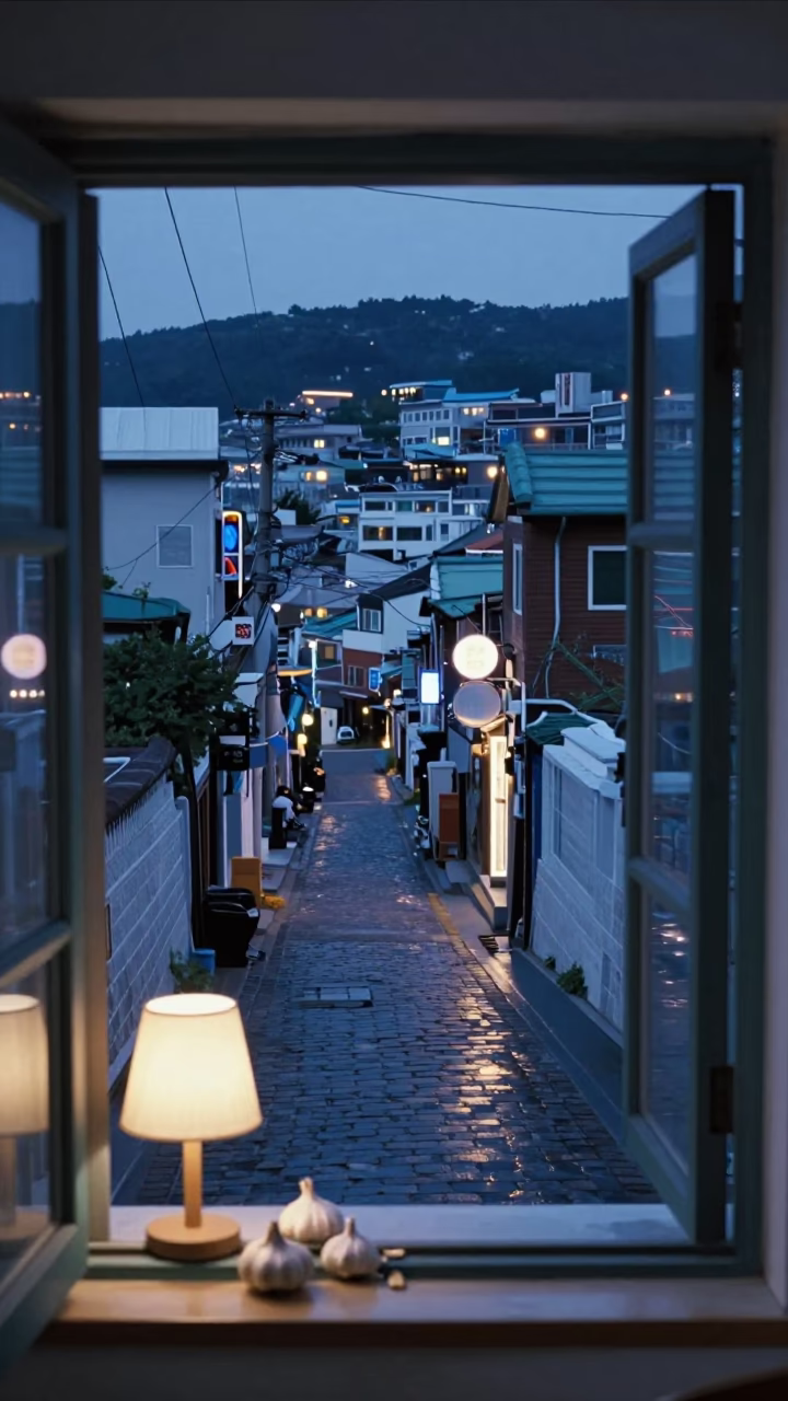 Window Scene in Busan in in Busan, South Korea