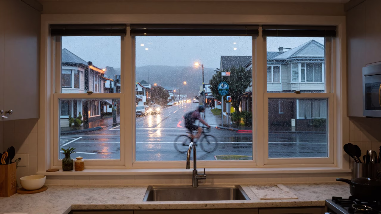 Window View in Wellington in in Wellington, New Zealand
