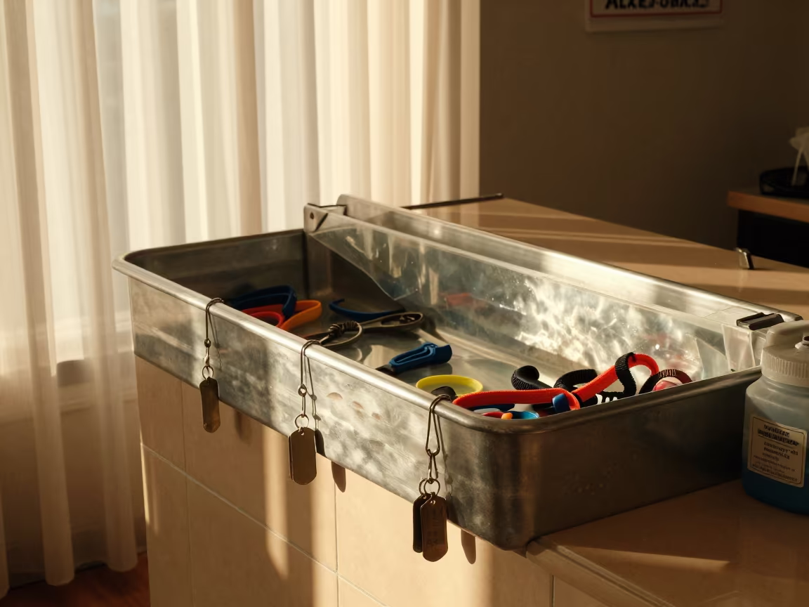 Winter Afternoon Fish Bagging Counter in inside a fish bagging counter zone in Alexandria