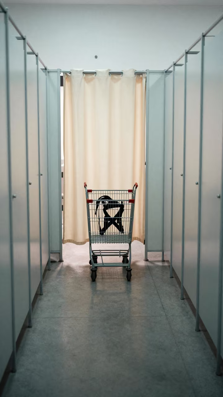 Winter Afternoon Fitting Room Corridor Maseru in inside a fitting room corridor near Maseru