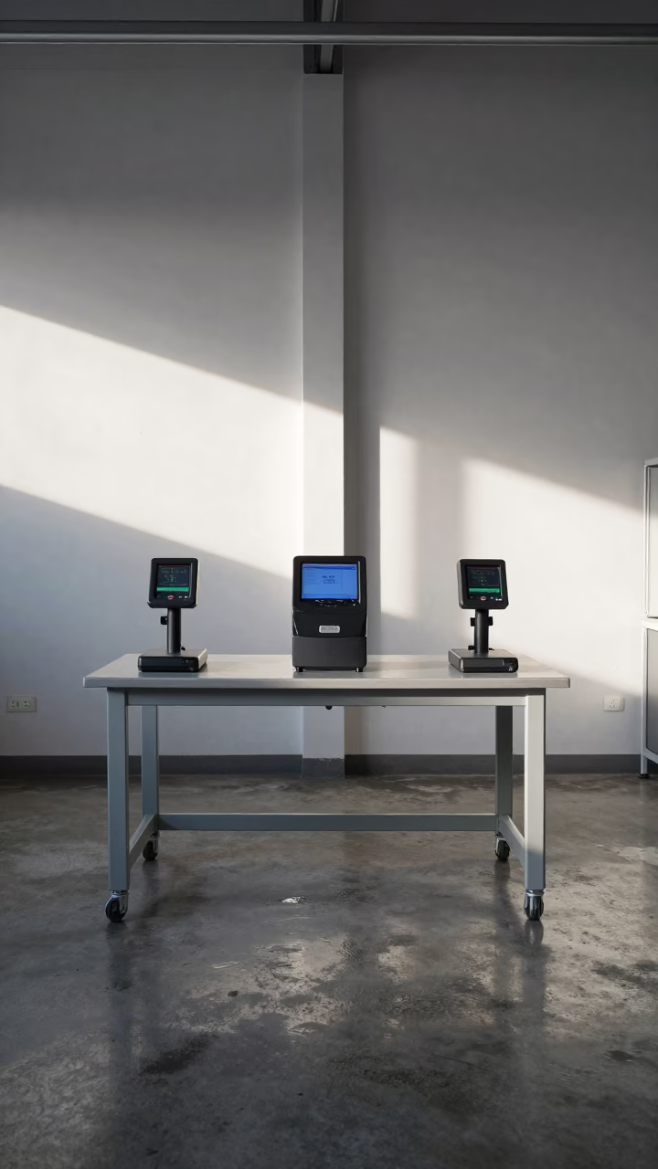 Winter Barcode Station Lucerne Warehouse in at a fulfillment packing station in Lucerne