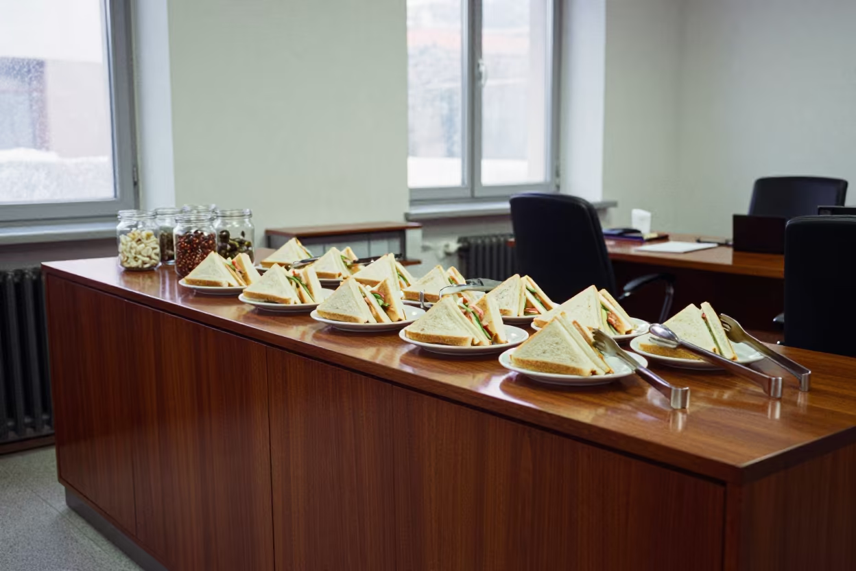 Winter Boardroom Sideboard Graz Office in at an office reception desk in Graz