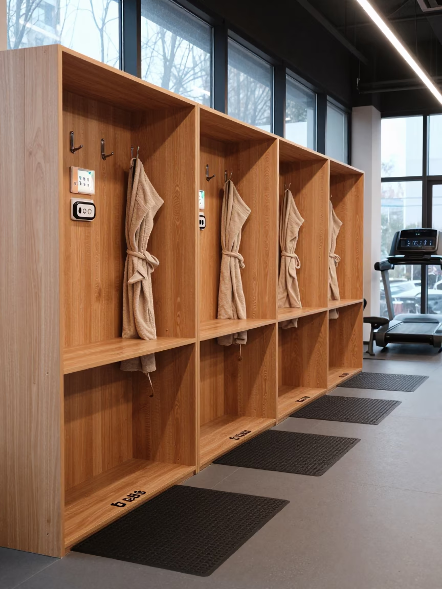 Winter Cold Plunge Station Gym Yulin in at a gym check-in desk in Yulin, Chengdu