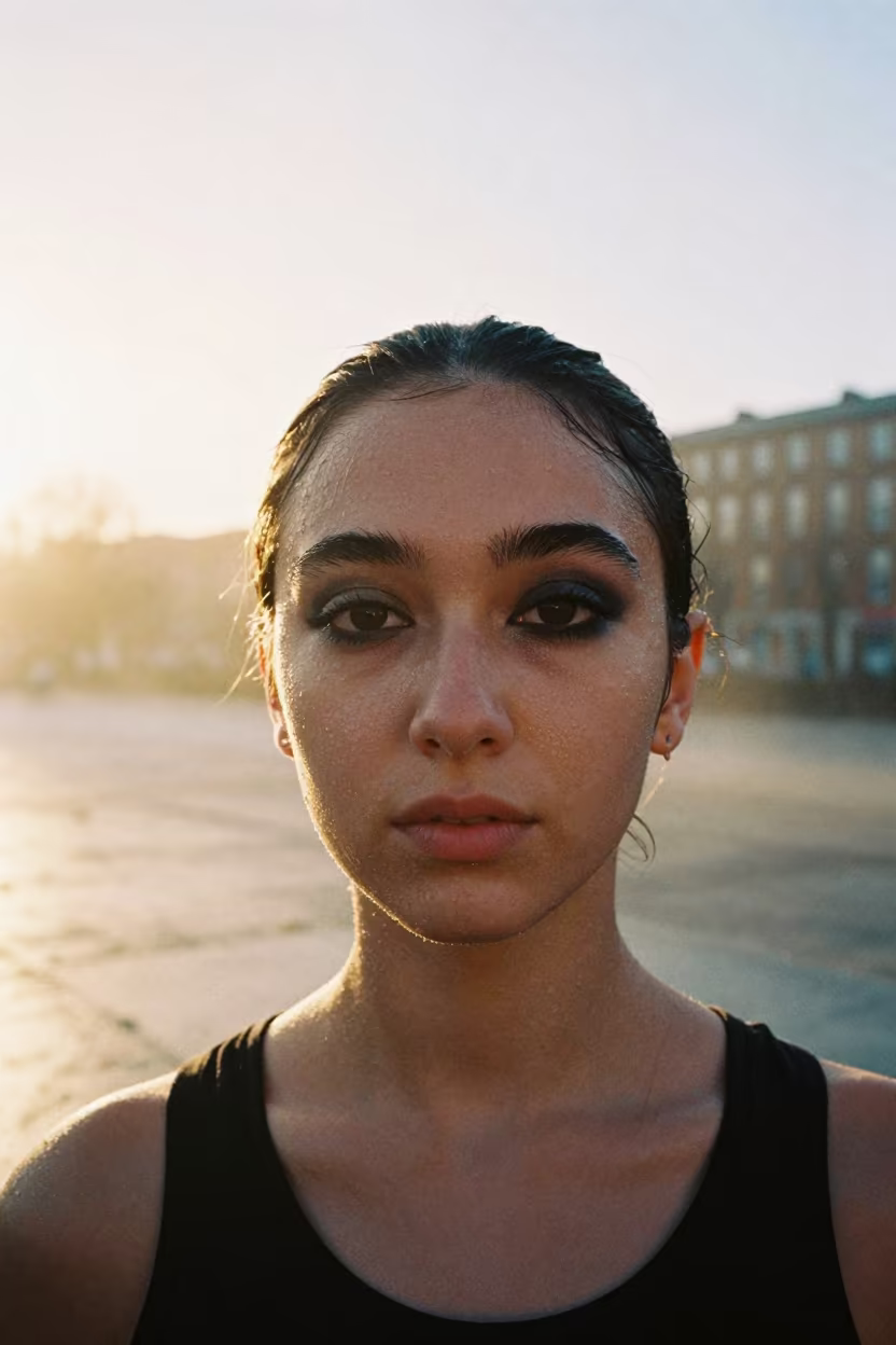 Winter Dancer Portrait Golden Hour Dublin in near Dublin