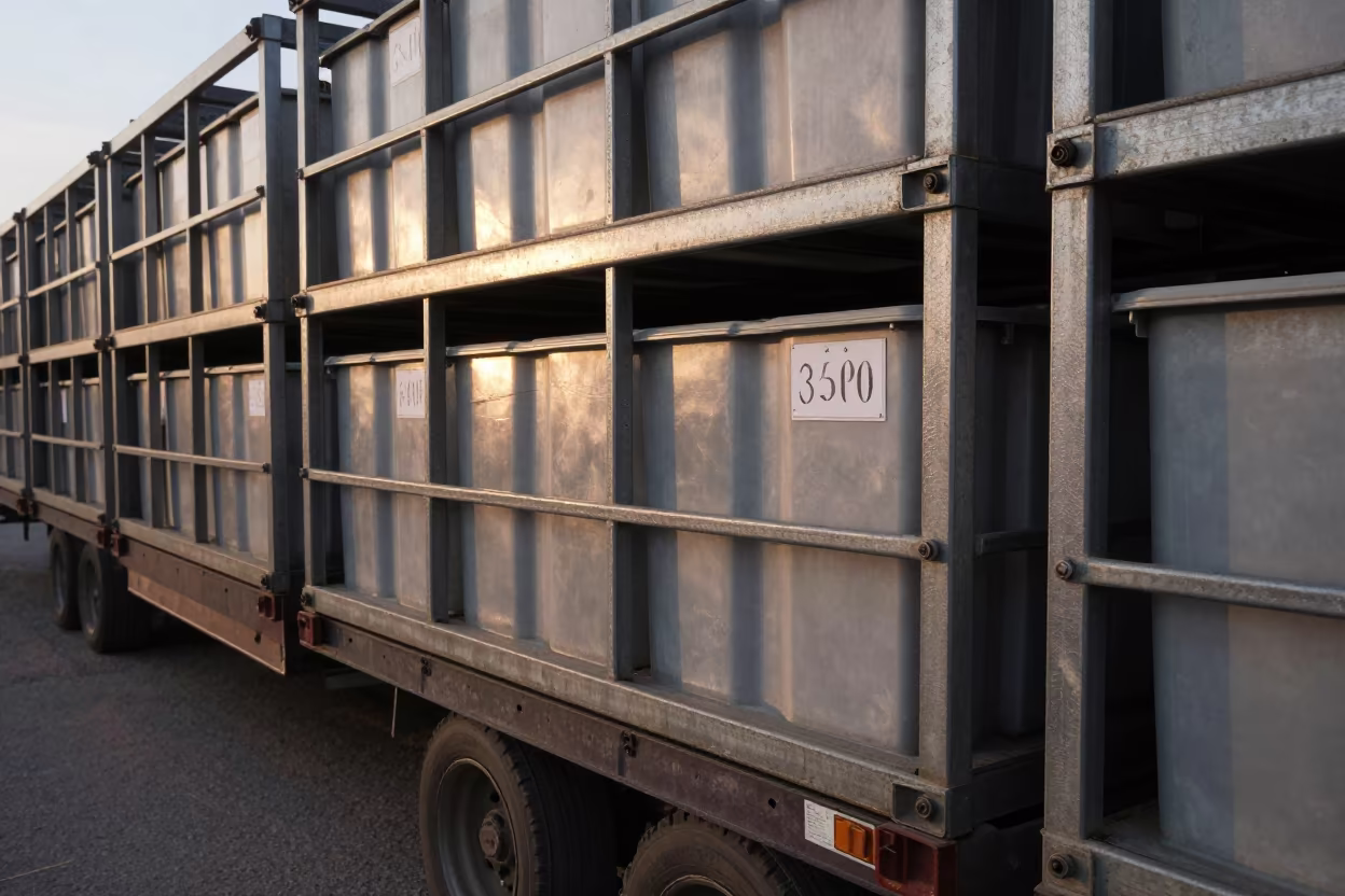 Winter Dawn Logistics Bay Cargo Cage Corridor in inside a chilled distribution bay in Gómez Palacio