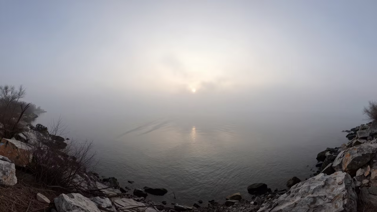 Winter Dawn Mist Over Hidden Kayseri Cove in near Kayseri