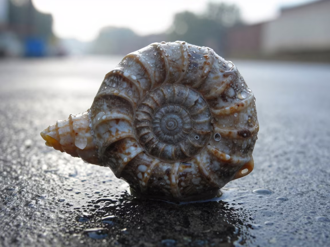Winter Drizzle Fossil Ammonite Spiral in in Noida