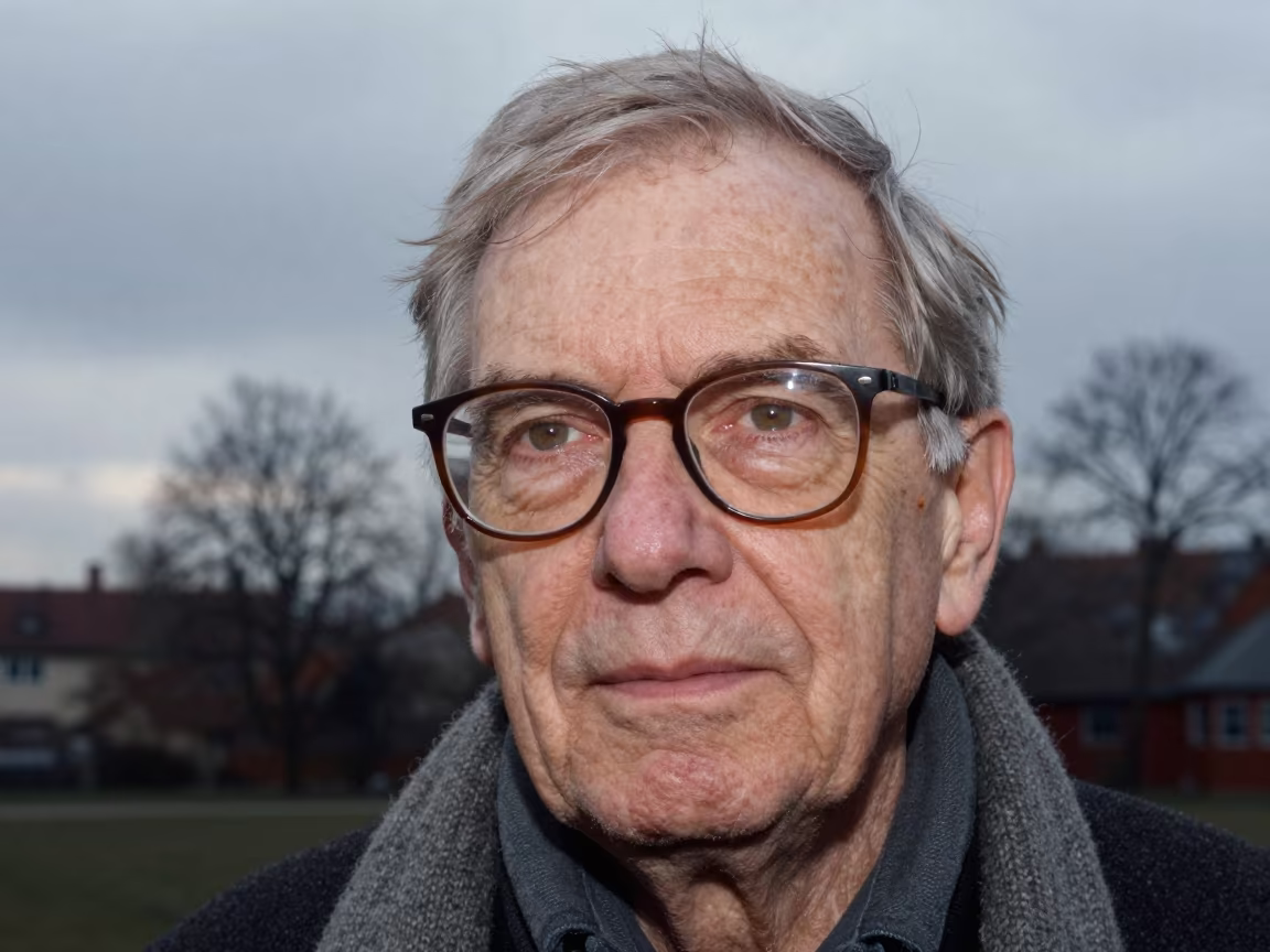 Winter Headshot of Retired Astronomer Near Leipzig in near Leipzig