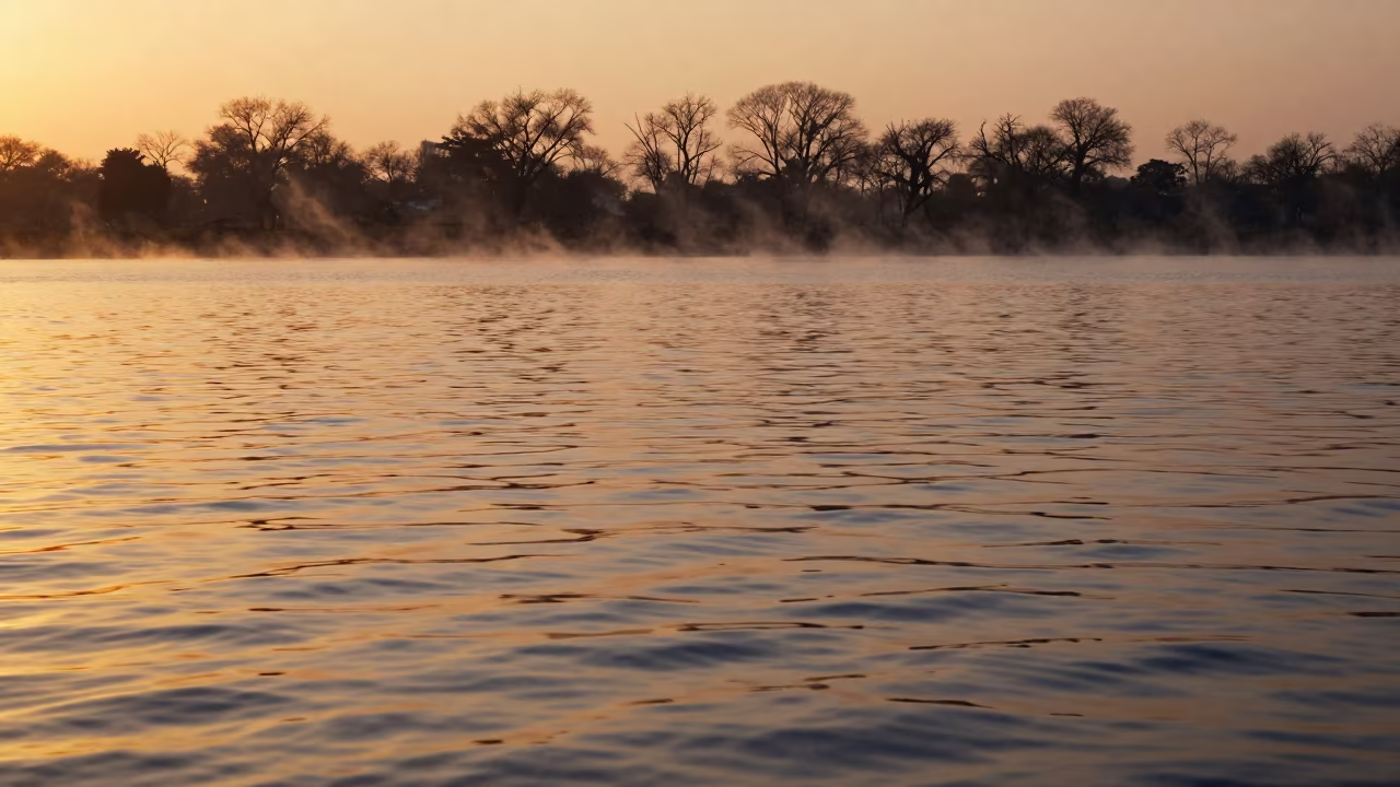 Winter Lake Moire Patterns Golden Hour Tripura in in Tripura